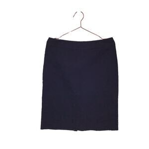 Talbots Factory Navy Blue Eyelet Lace Skirt - Size 8